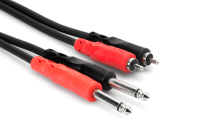 Hosa CPR-201 Dual 6.3mm TS - Dual RCA Kaapeli 1m